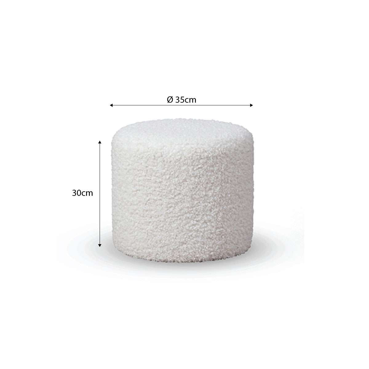 Mini Moo Sherpa Stool - Set of 2