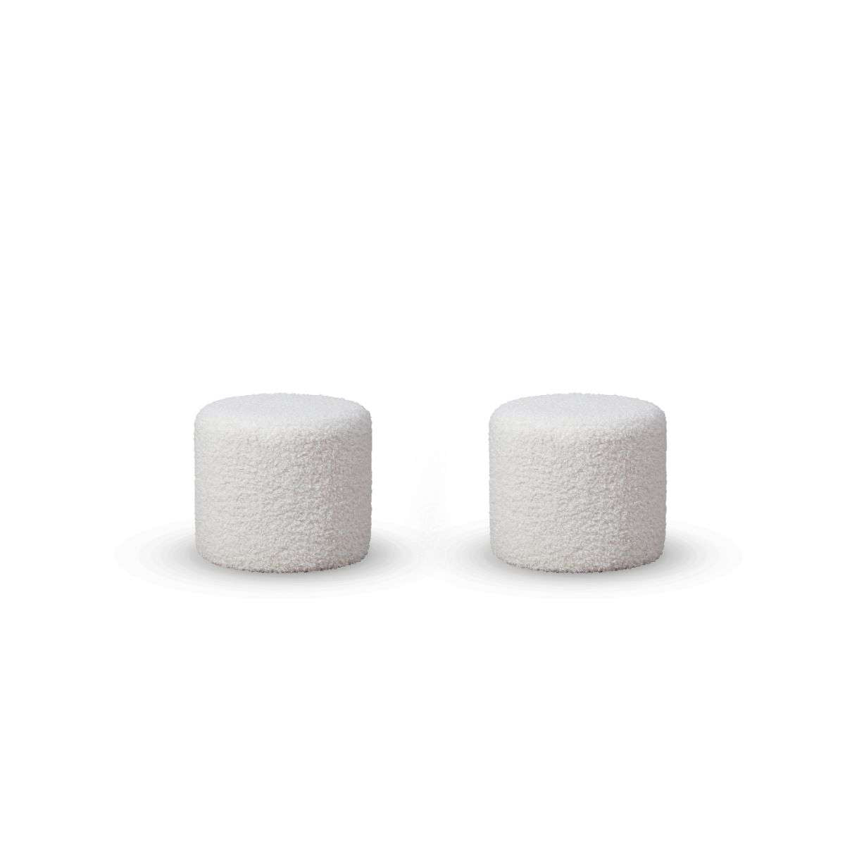 Mini Moo Sherpa Stool - Set of 2