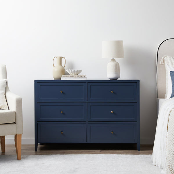 Cove Six Drawer - Midnight Chic | Storage Furniture