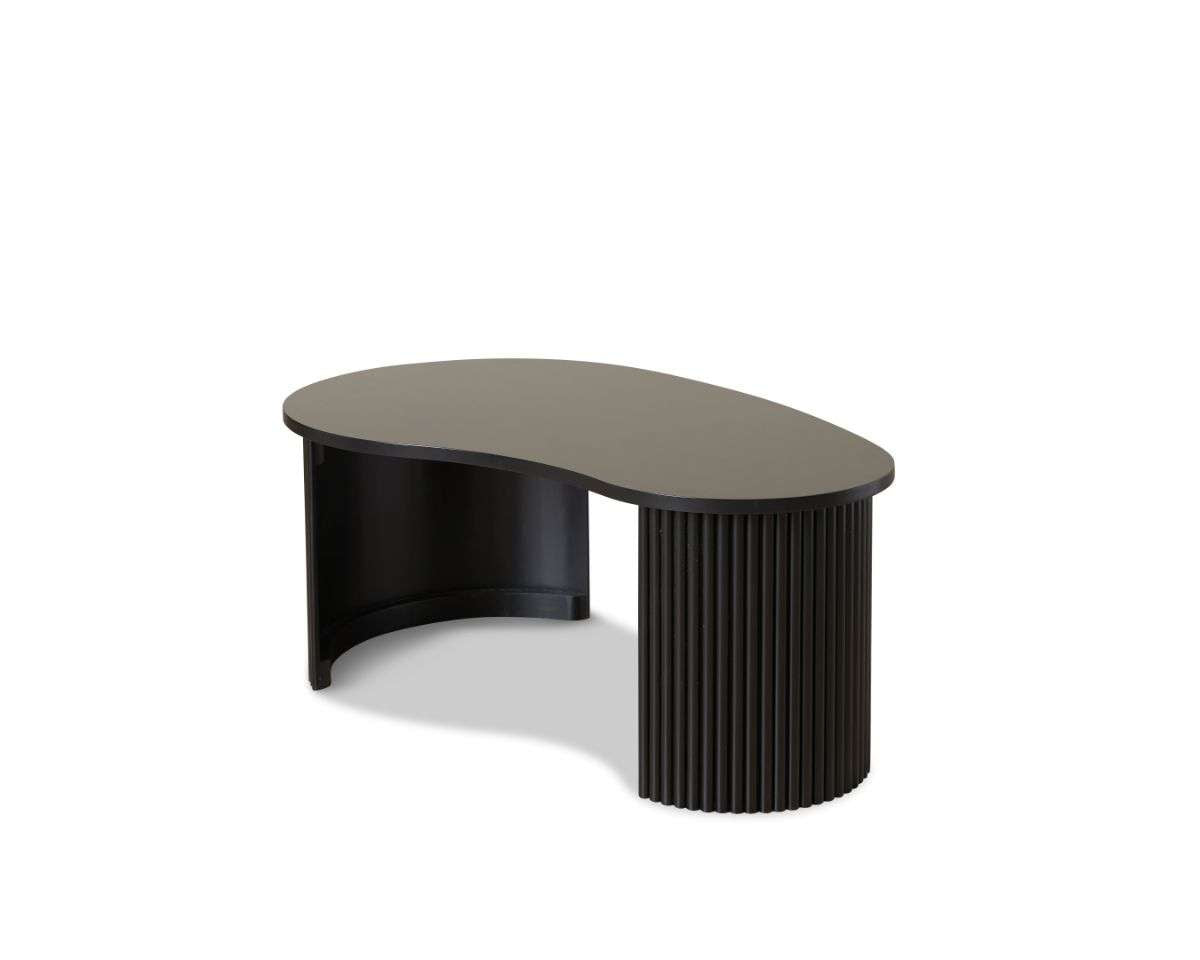 Eve Pebble Shaped Coffee Table - Black