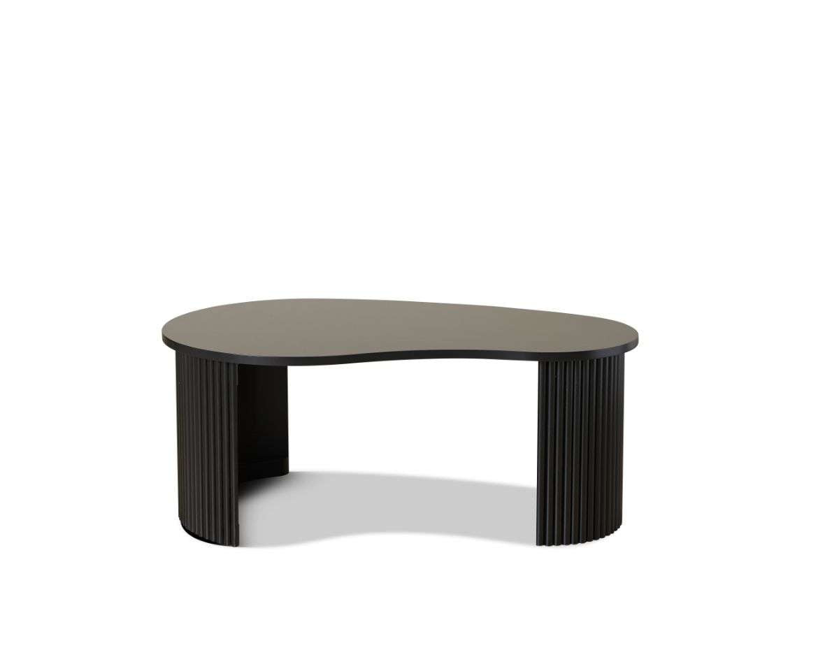 Eve Pebble Shaped Coffee Table - Black