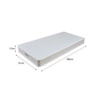 Sonata Single Bed Red + Mattress Bundle