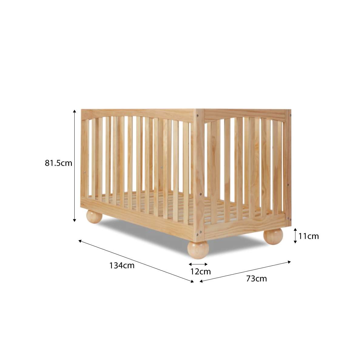 Blake Natural Five Piece Nursery Set