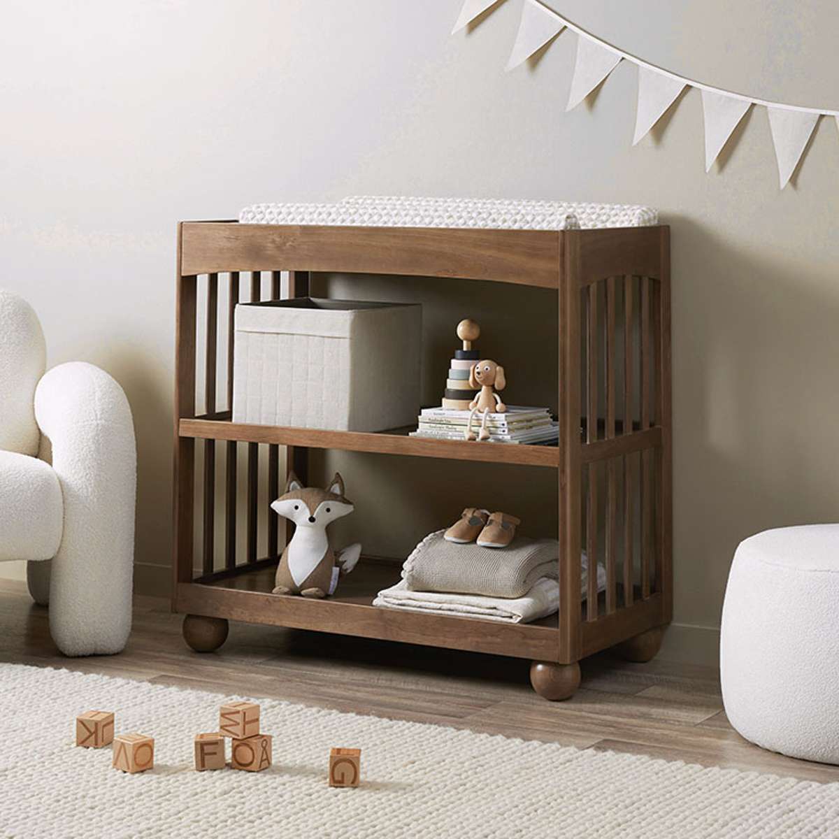 Blake Almond Four Piece Nursery Furniture Set
