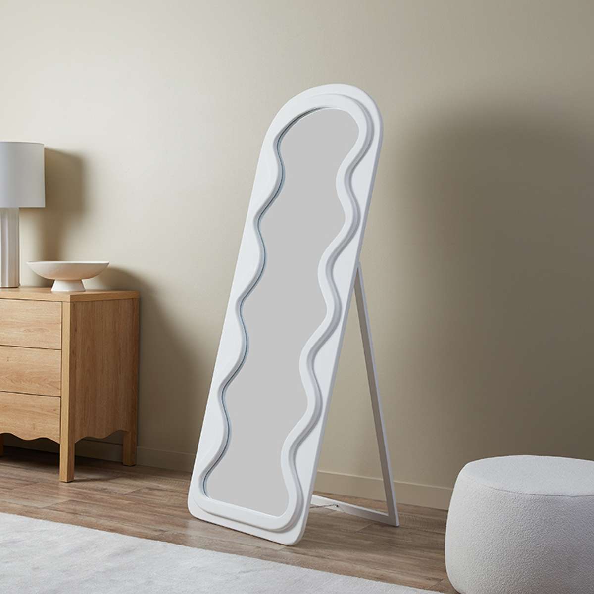 Squiggle Solid Wood Mirror