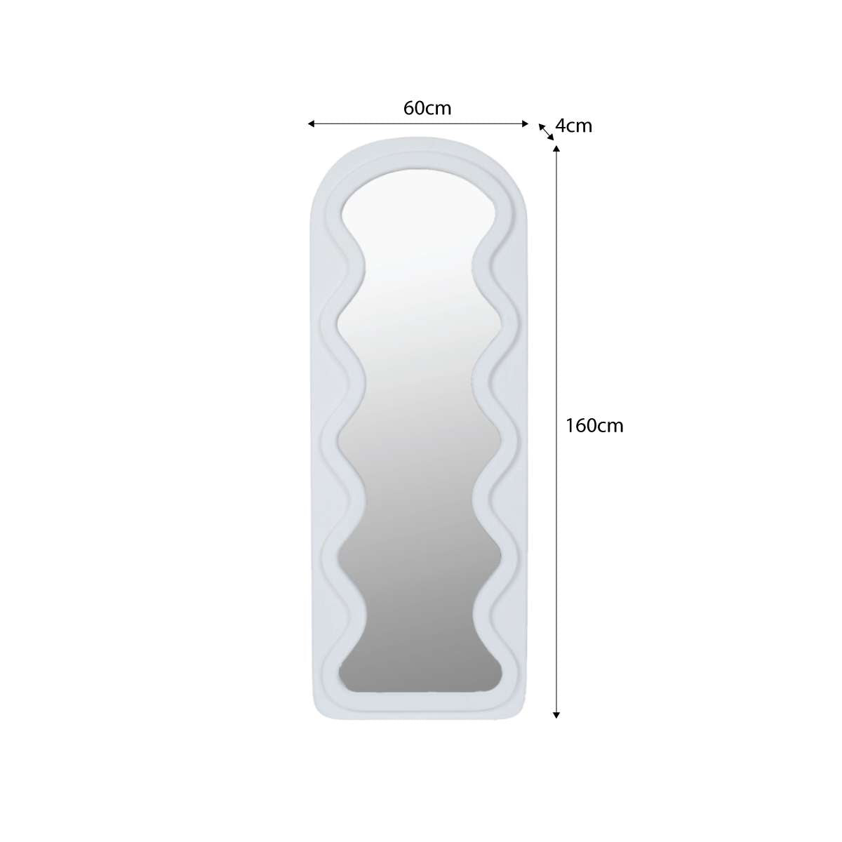 Squiggle Solid Wood Mirror