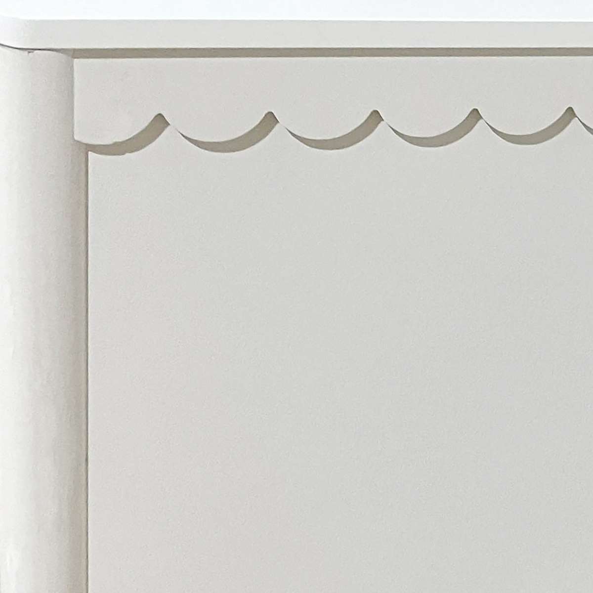 Maisie Scalloped Bed - Single - White