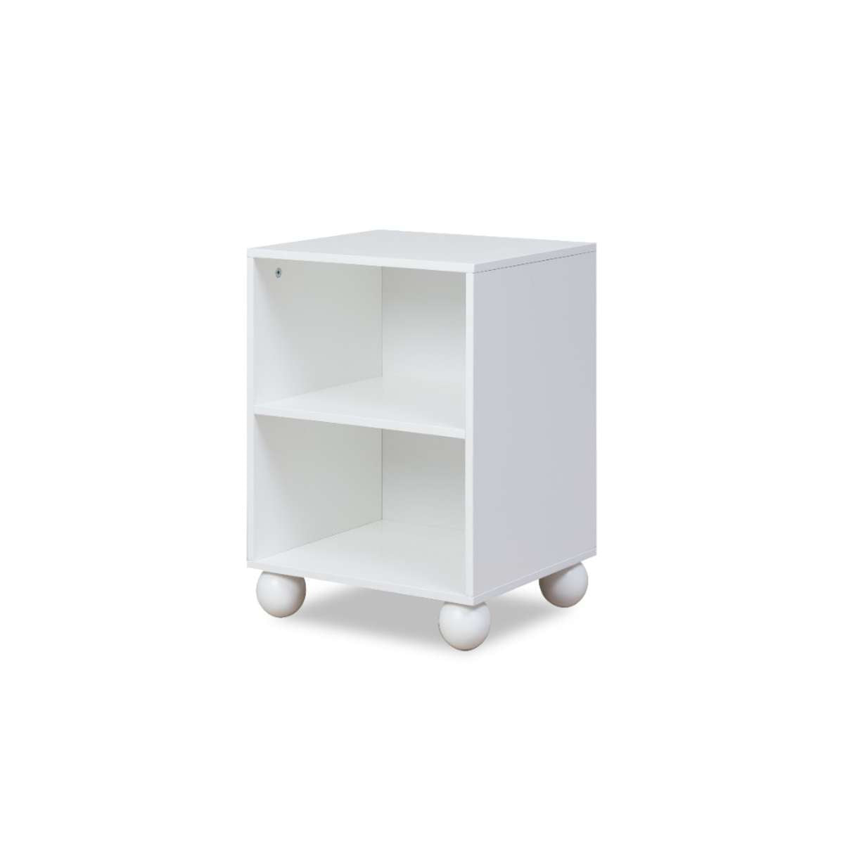 Bubble Ball Feet Side Table - White