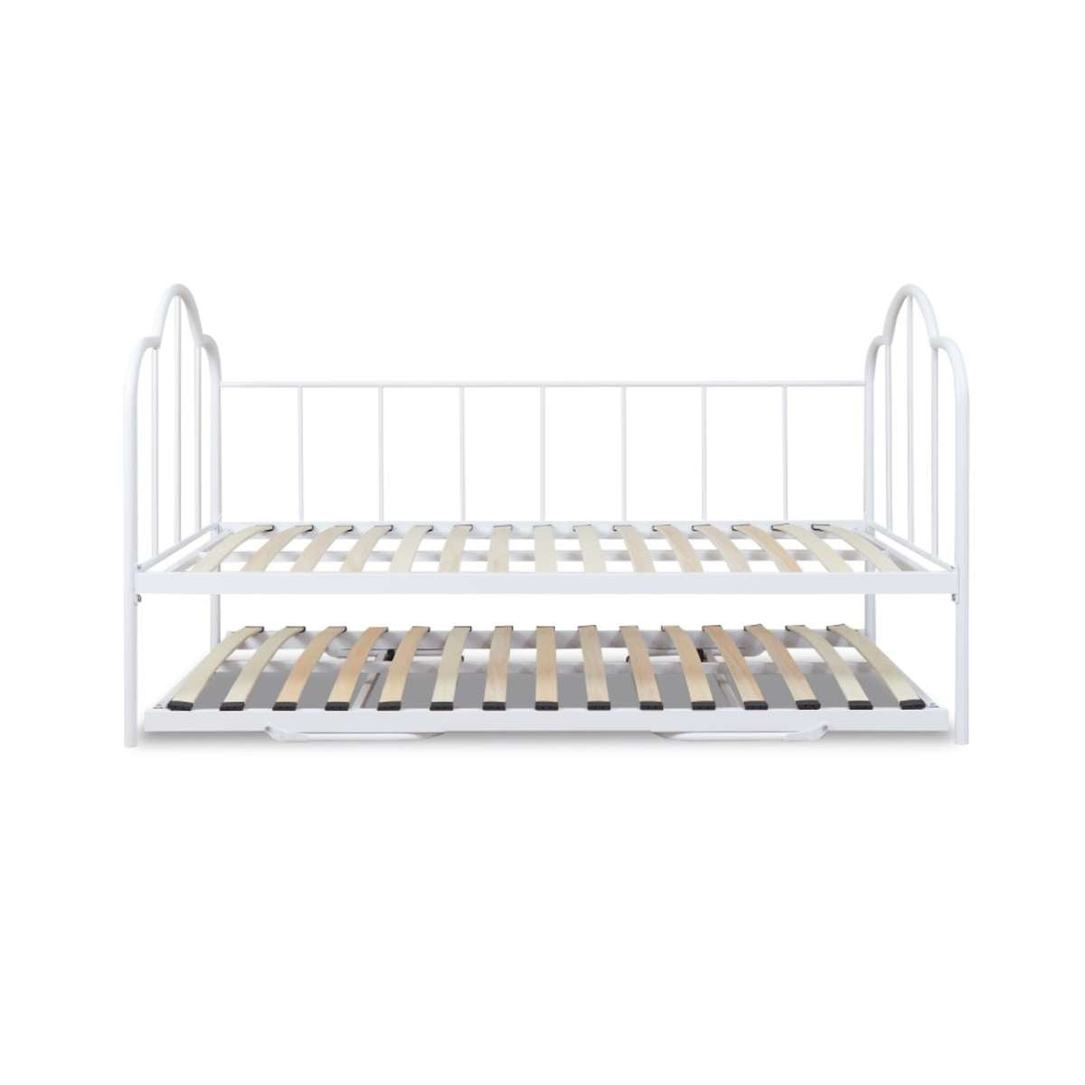 Dixie Day Bed With Trundle - White