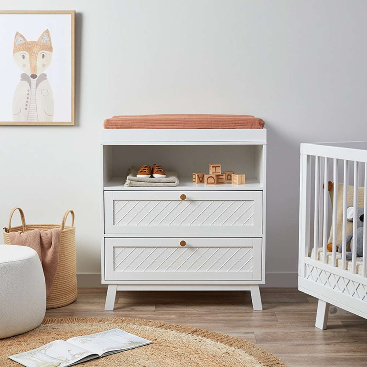 Genevieve Changing Four Piece Nursery Furniture Set