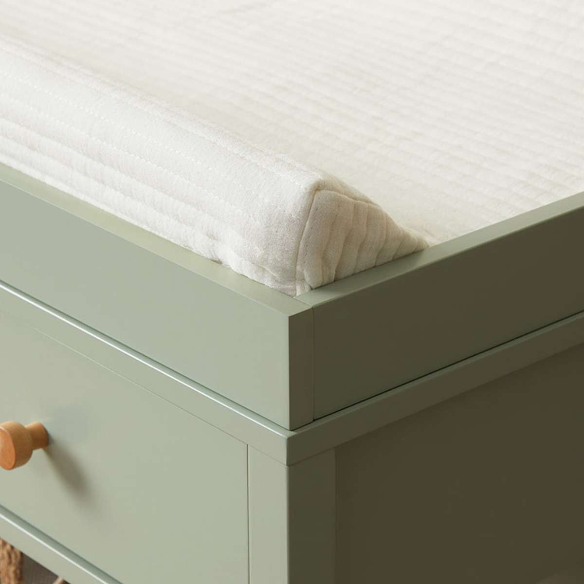 Sage Green Baby Changing Table with Removable Top | Mocka Sage Green Baby Changing Table with Removable Top | Mocka