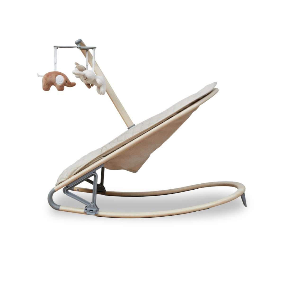 Raven Rocker - Natural: Foldable Baby Bouncer | Mocka
