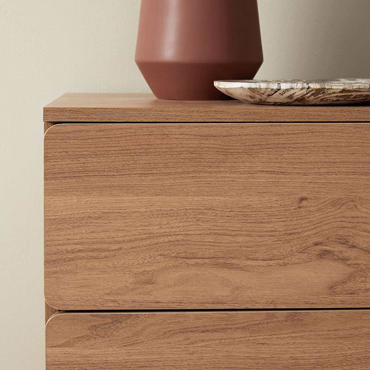 Leeroy Bedside Table - Hazelnut
