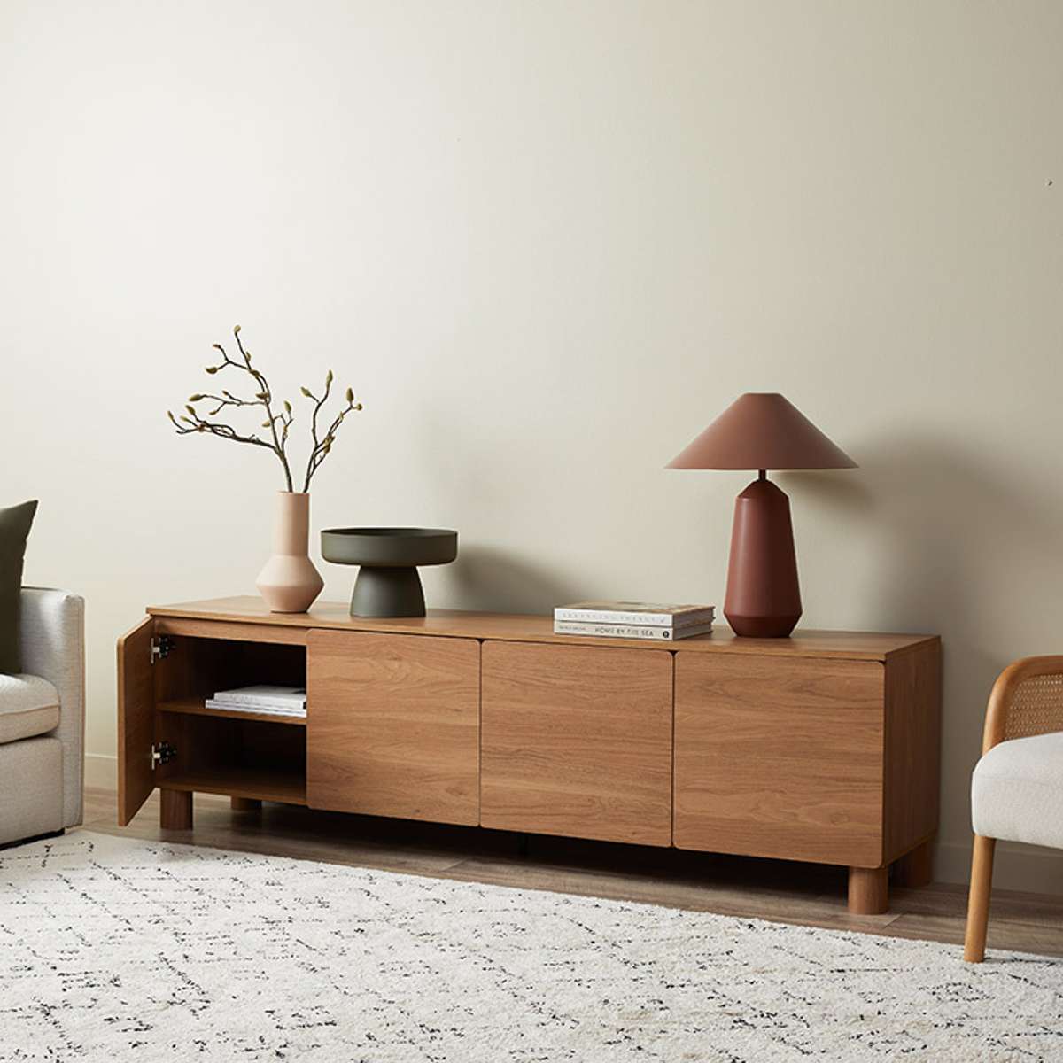Leeroy Entertainment Unit - Hazelnut