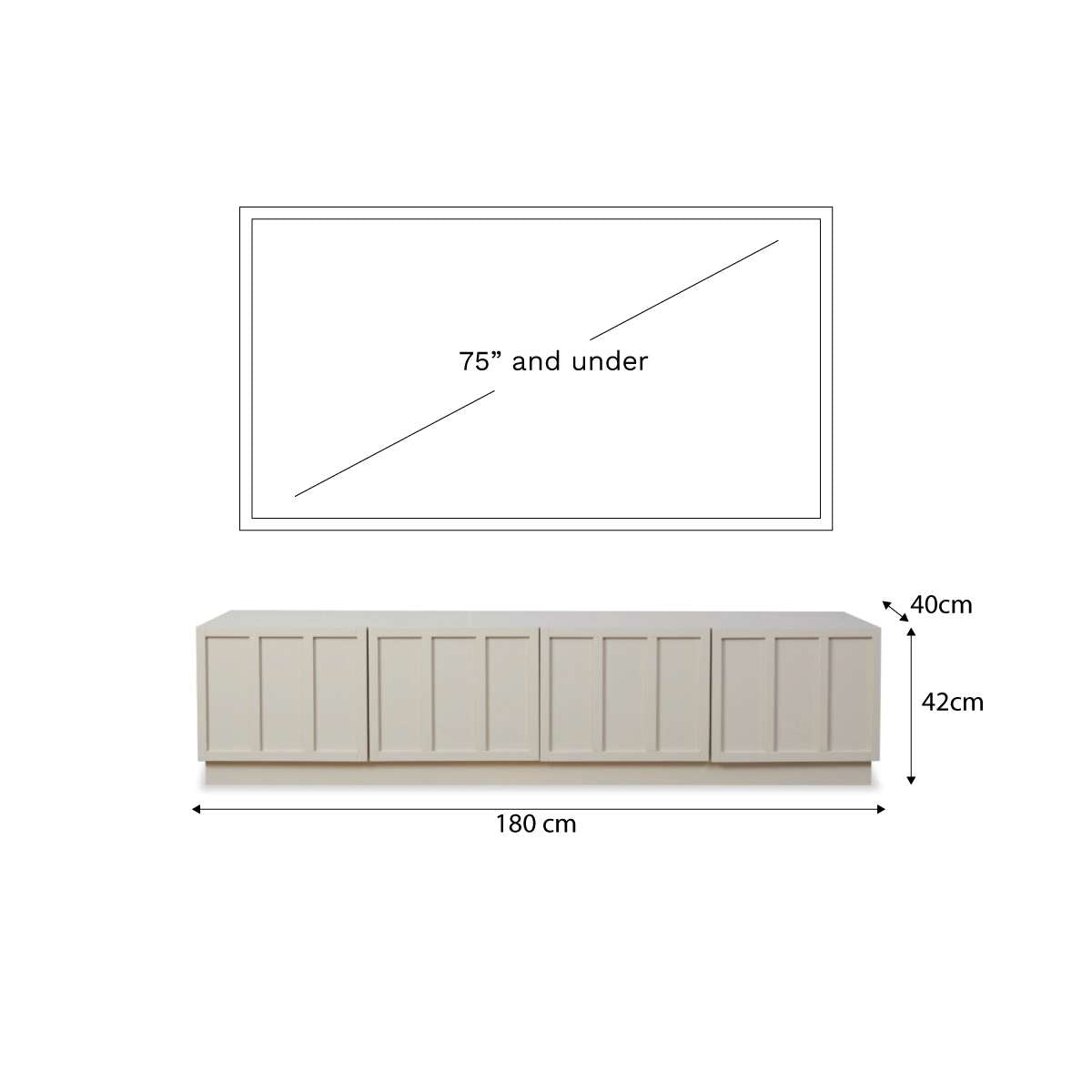 Emery Panel Entertainment Unit - Stylish Storage | Mocka