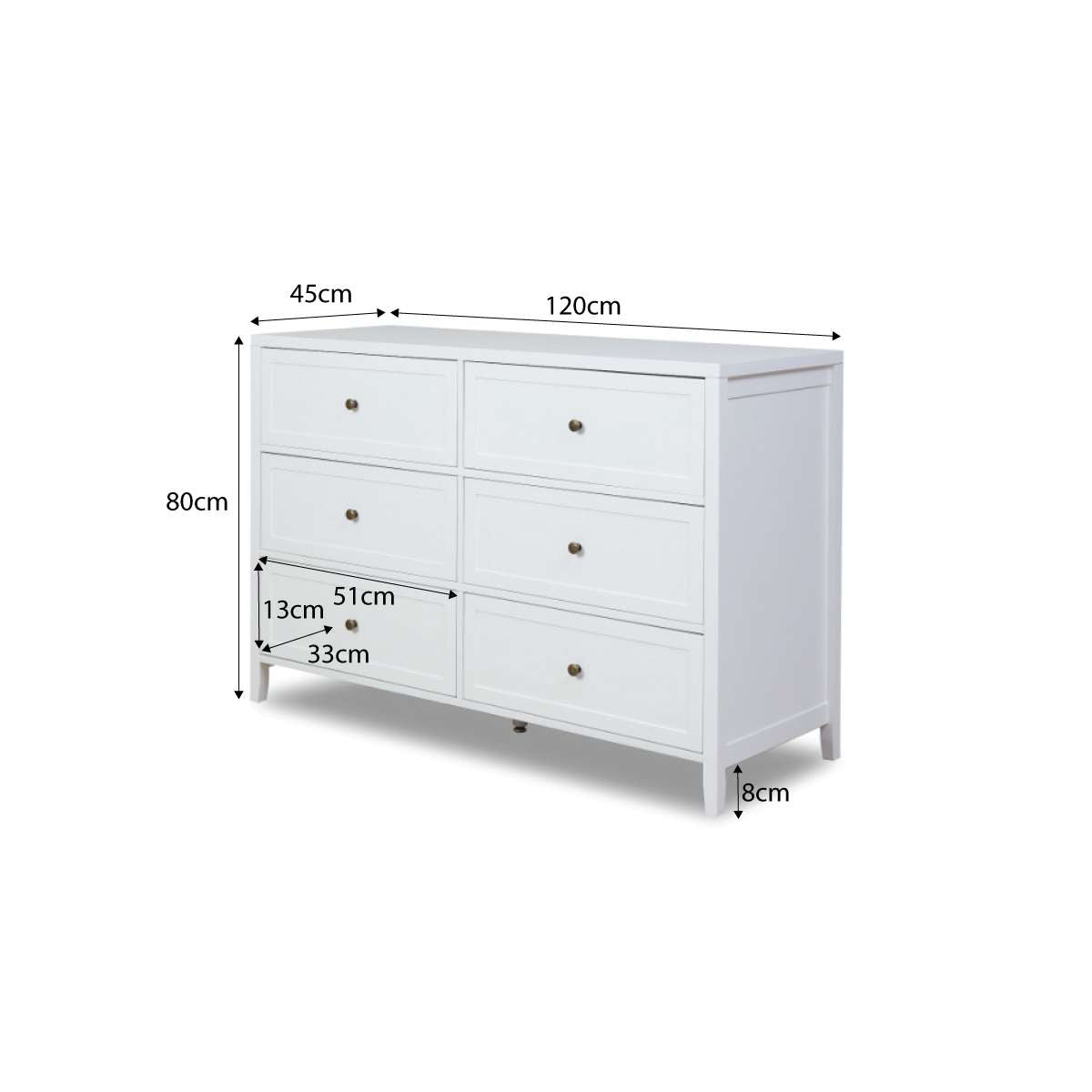 Cove White Three Piece Nursery Furniture Set
