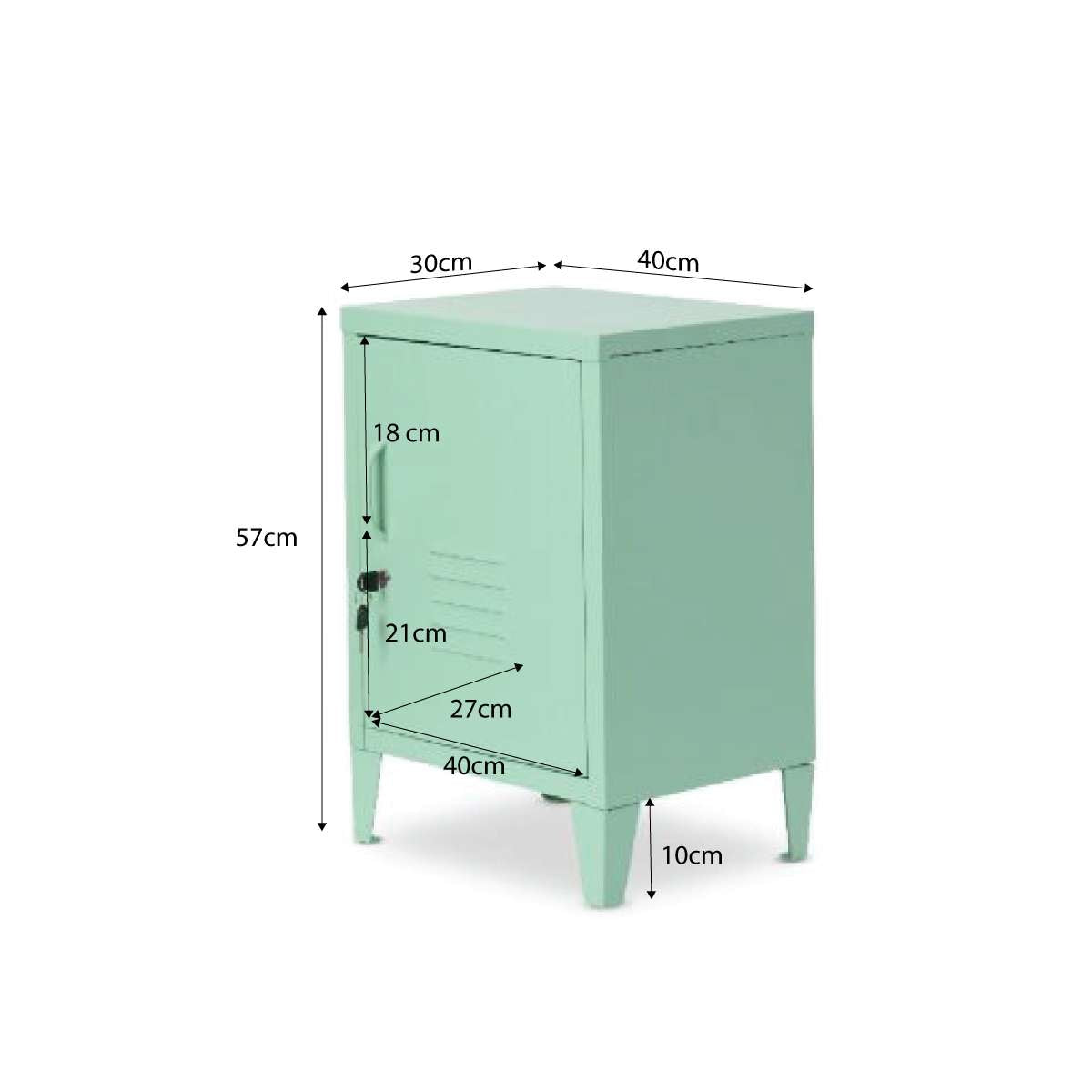 Mocka Original Locker Bedside - Mint
