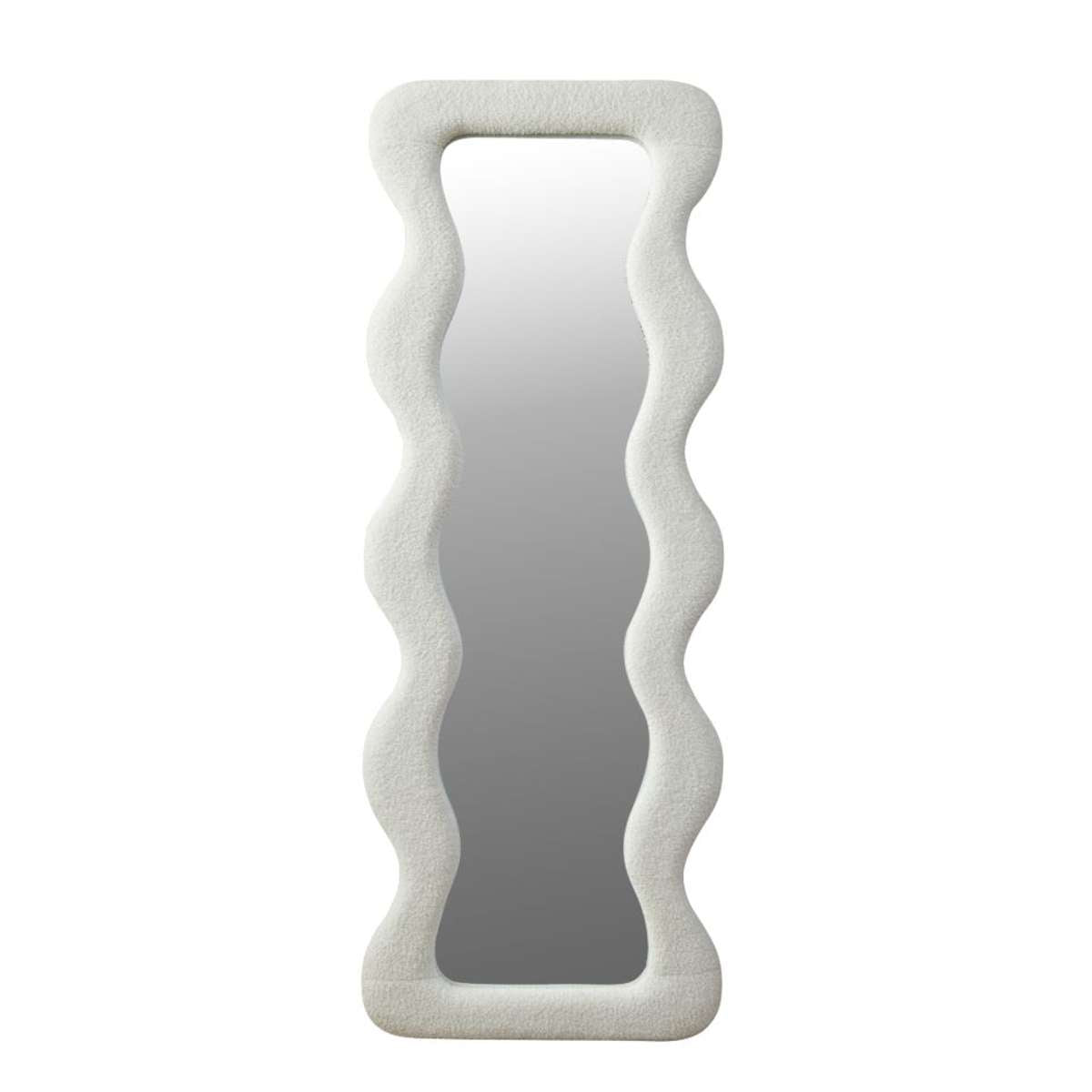 Wiggly Mirror - White Teddy