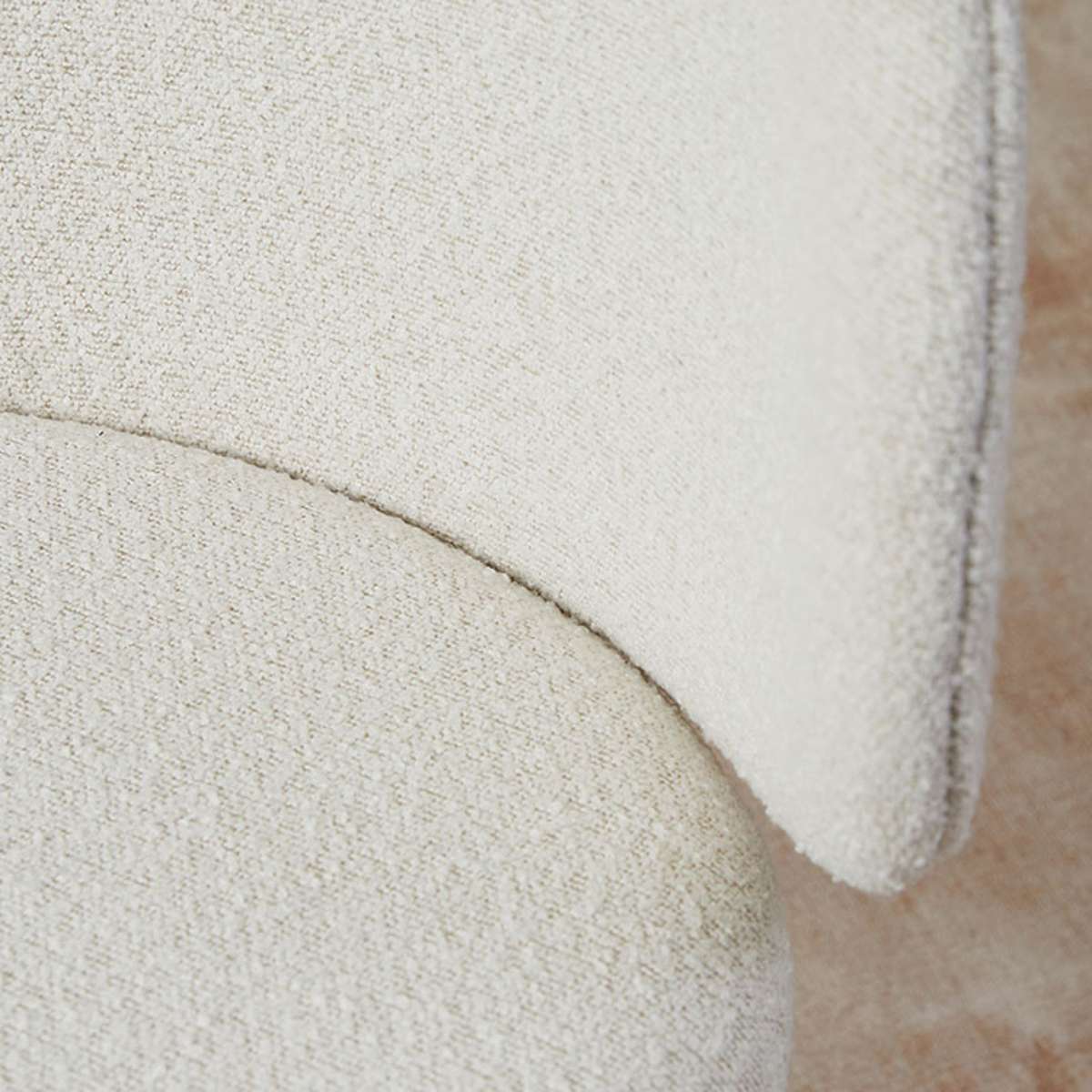 Willa Curved Dining Chair - Set of Two - Cream
