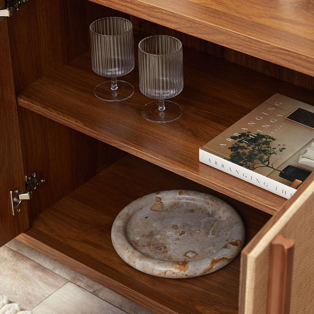 Minato Textured Buffet - Walnut