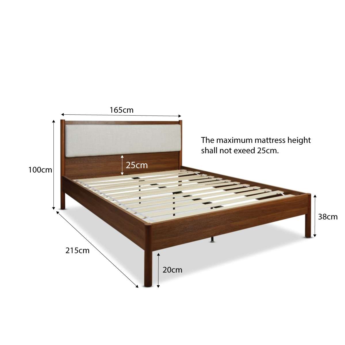 Blair Queen Bed - Walnut