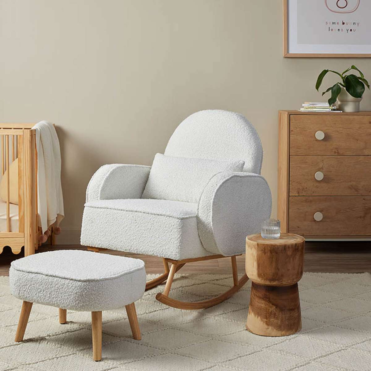 Buddy 2-in-1 Rocking Chair and Stool Bundle