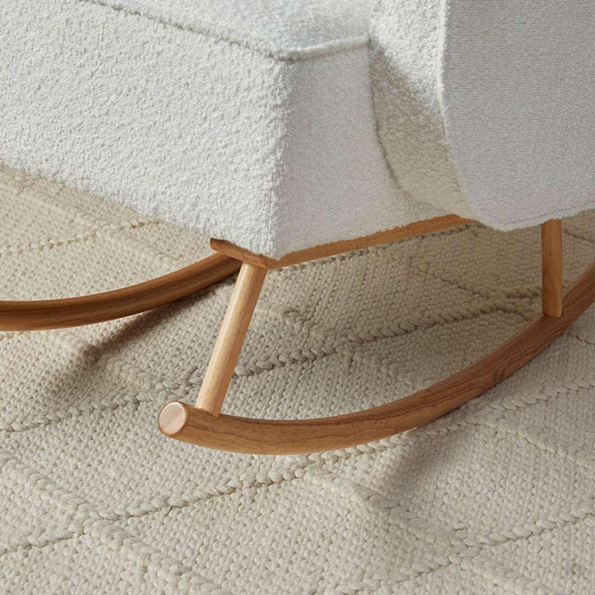 Small Rocker Stool Buddy Rocking Chair & Footstool Set - Comfort & Style | Mocka
