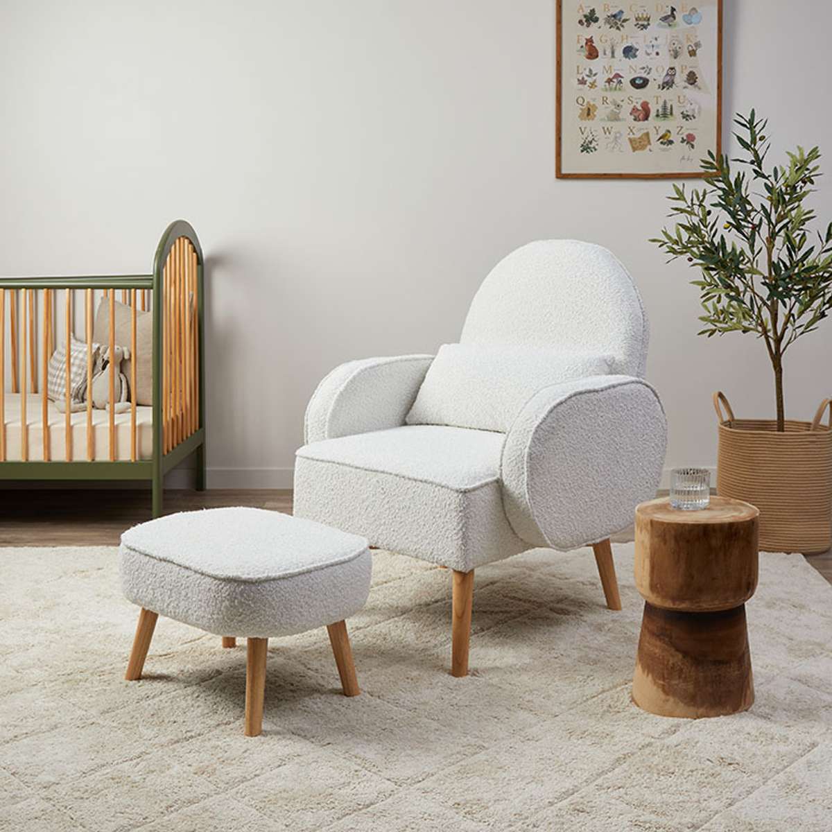 Buddy 2-in-1 Rocking Chair and Stool Bundle