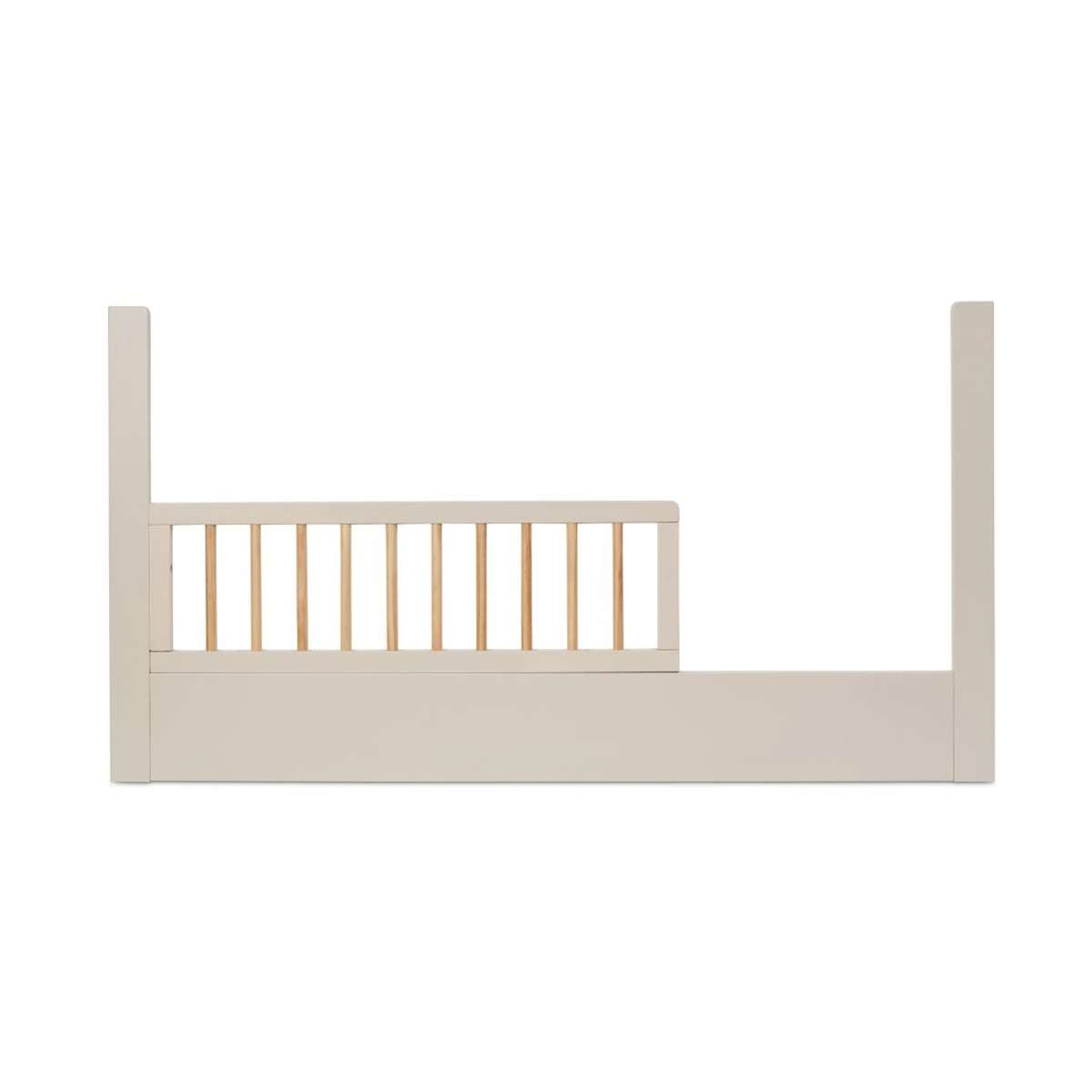 Addison Cot Toddler Half Frame - Putty/Natural