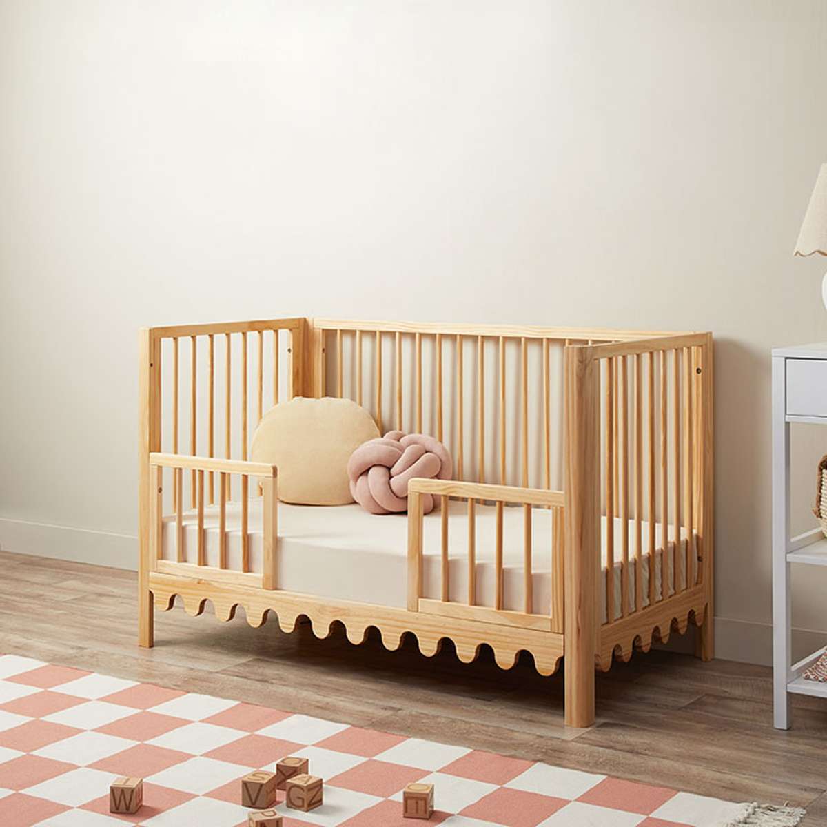 Luan Cot Toddler Half Frames - Natural