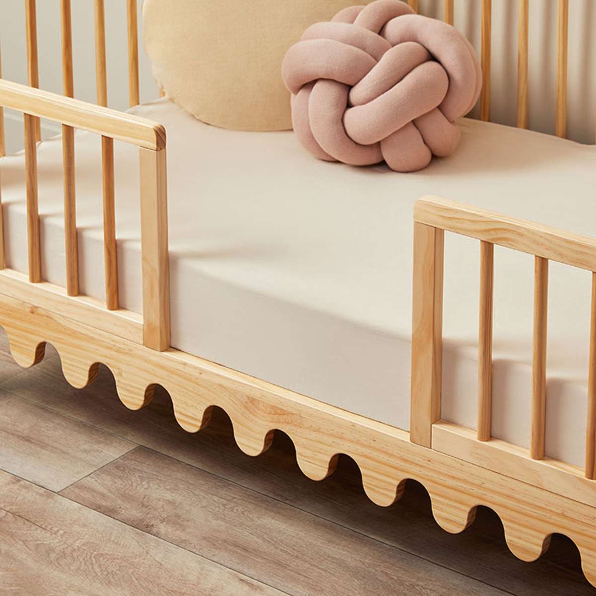 Luan Cot Toddler Half Frames - Natural