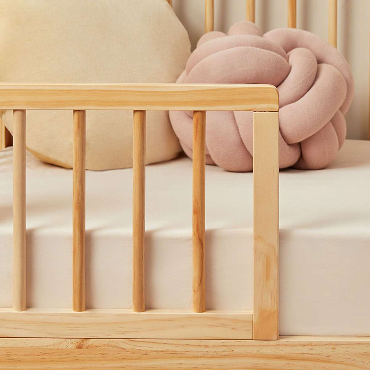 Luan Cot Toddler Half Frames - Natural