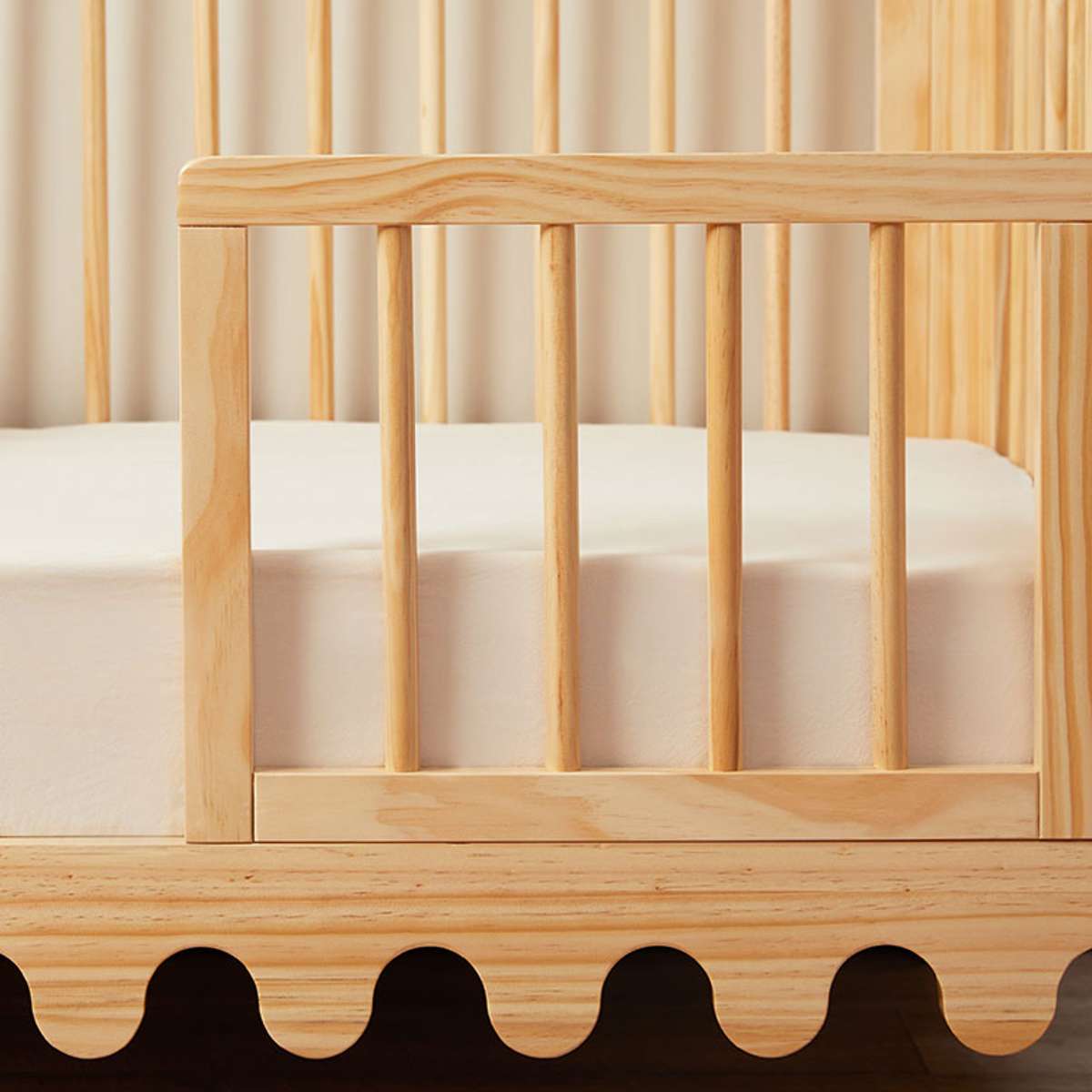 Luan Cot Toddler Half Frames - Natural