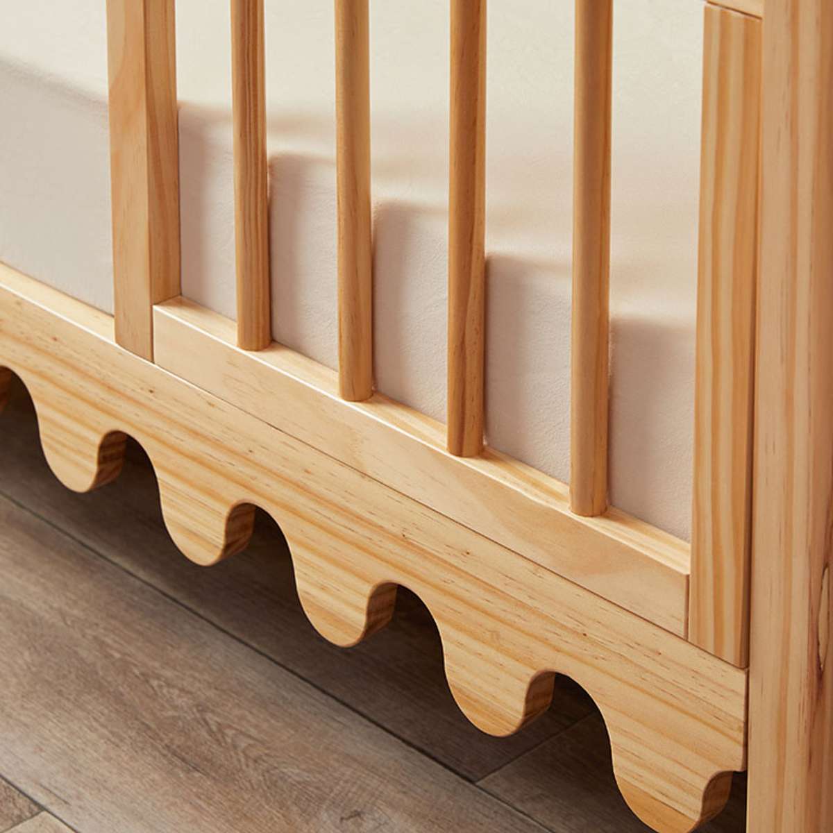 Luan Cot Toddler Half Frames - Natural