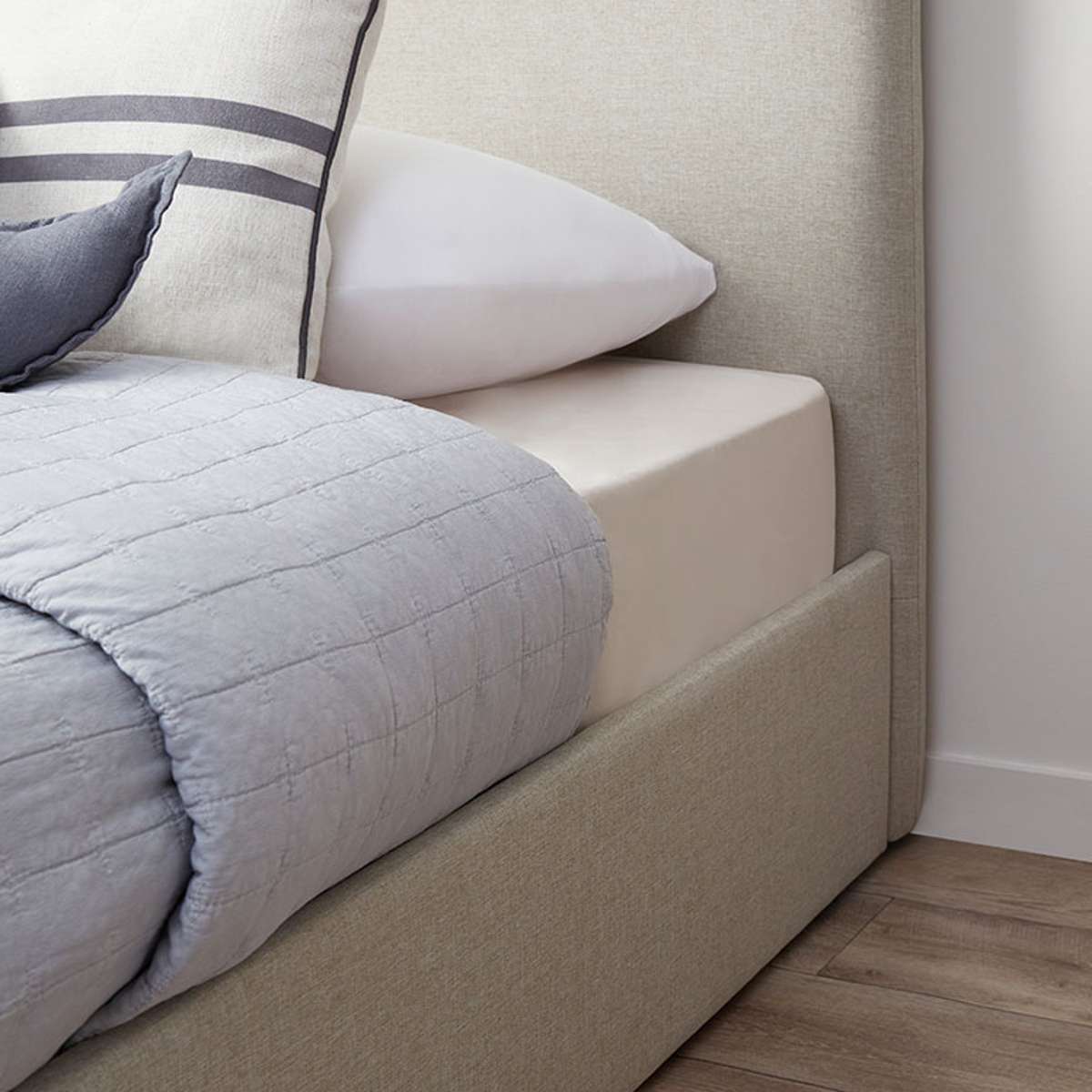 Sully Storage Single Bed - Natural