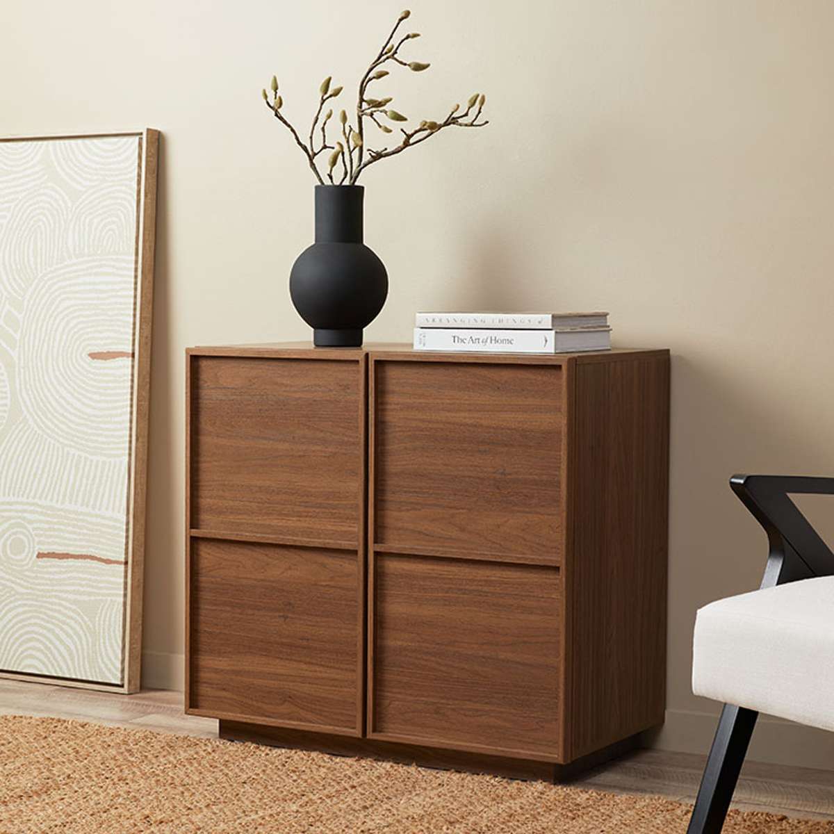 Osaka Two Door Cabinet - Walnut