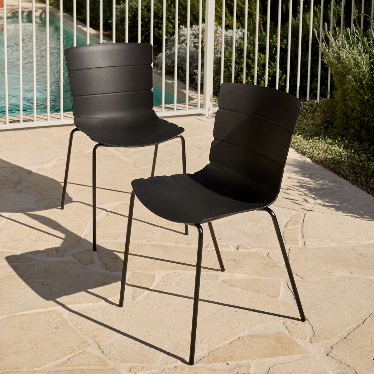 Ravello Outdoor Bistro Three Piece Dining Set Black