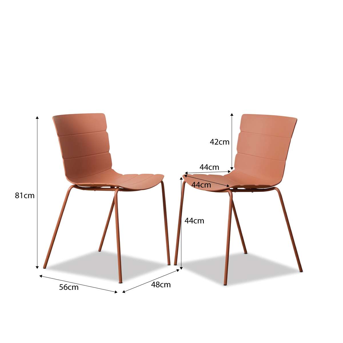 Ravello Outdoor Dining Chair - Clay Set Of Six Bundle
