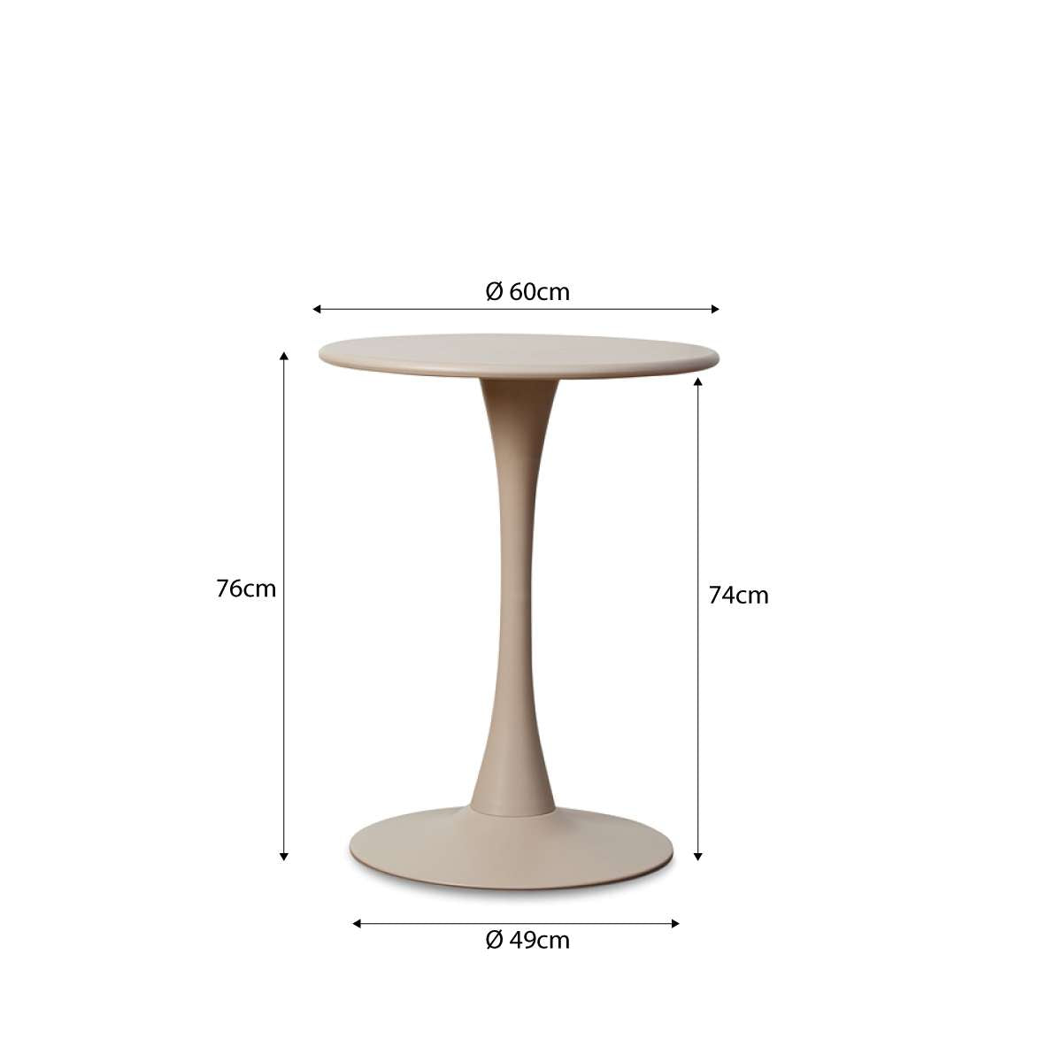 Ravello Outdoor Bistro Three Piece Dining Set Beige