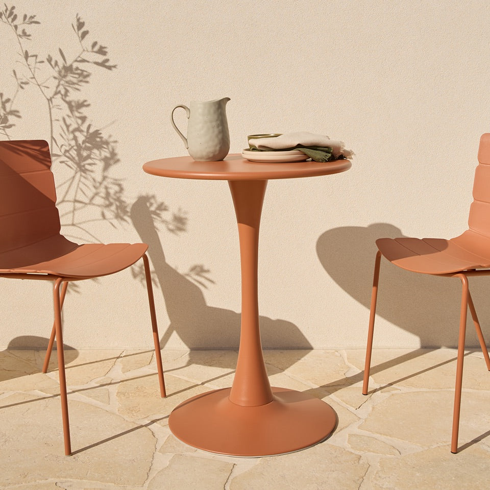 Ravello Outdoor Bistro Round Table - Clay