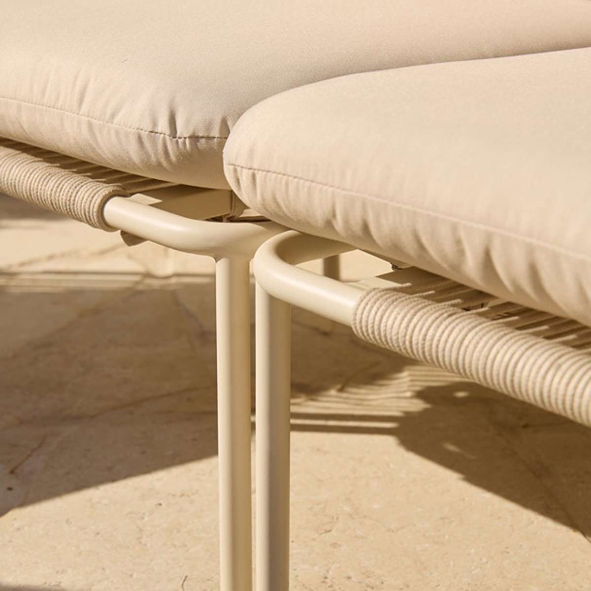 Sorrento Outdoor Two Seater Sofa - Beige