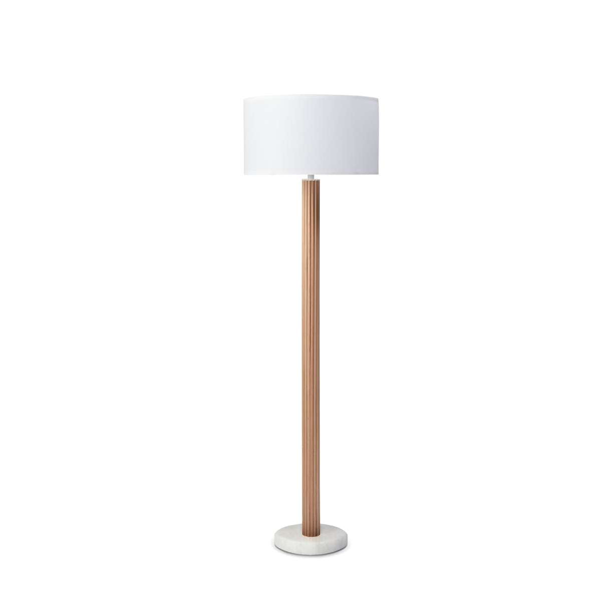 Eve White Marble Two Piece Lamp Set