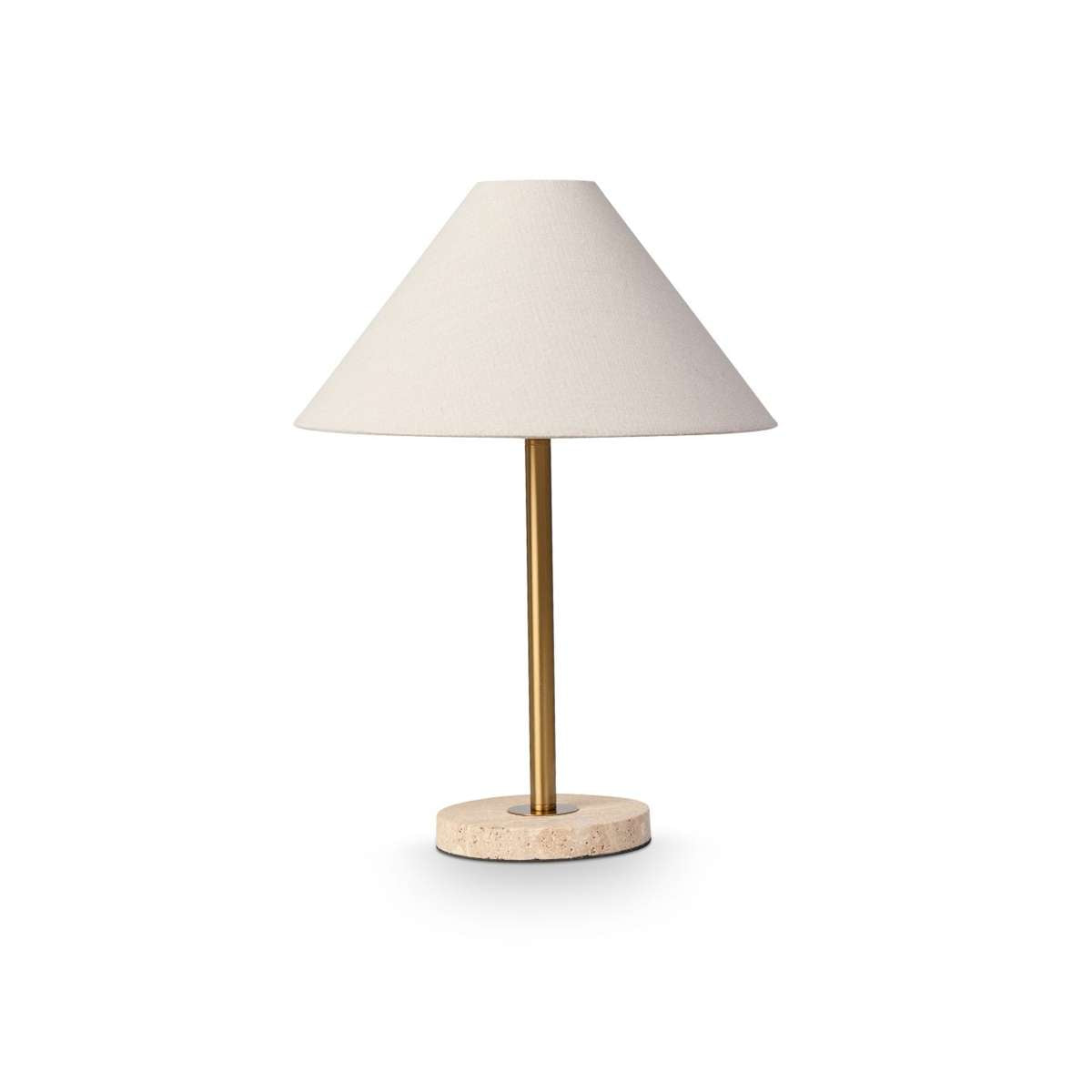 Phoebe Travertine Two Piece Lamp Set