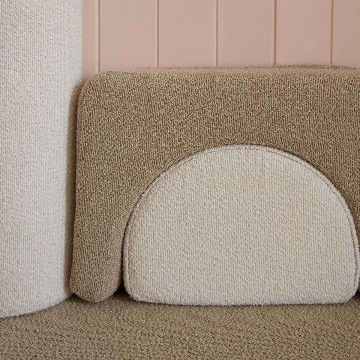 Modular Play Sofa - Cream/Beige Boucle