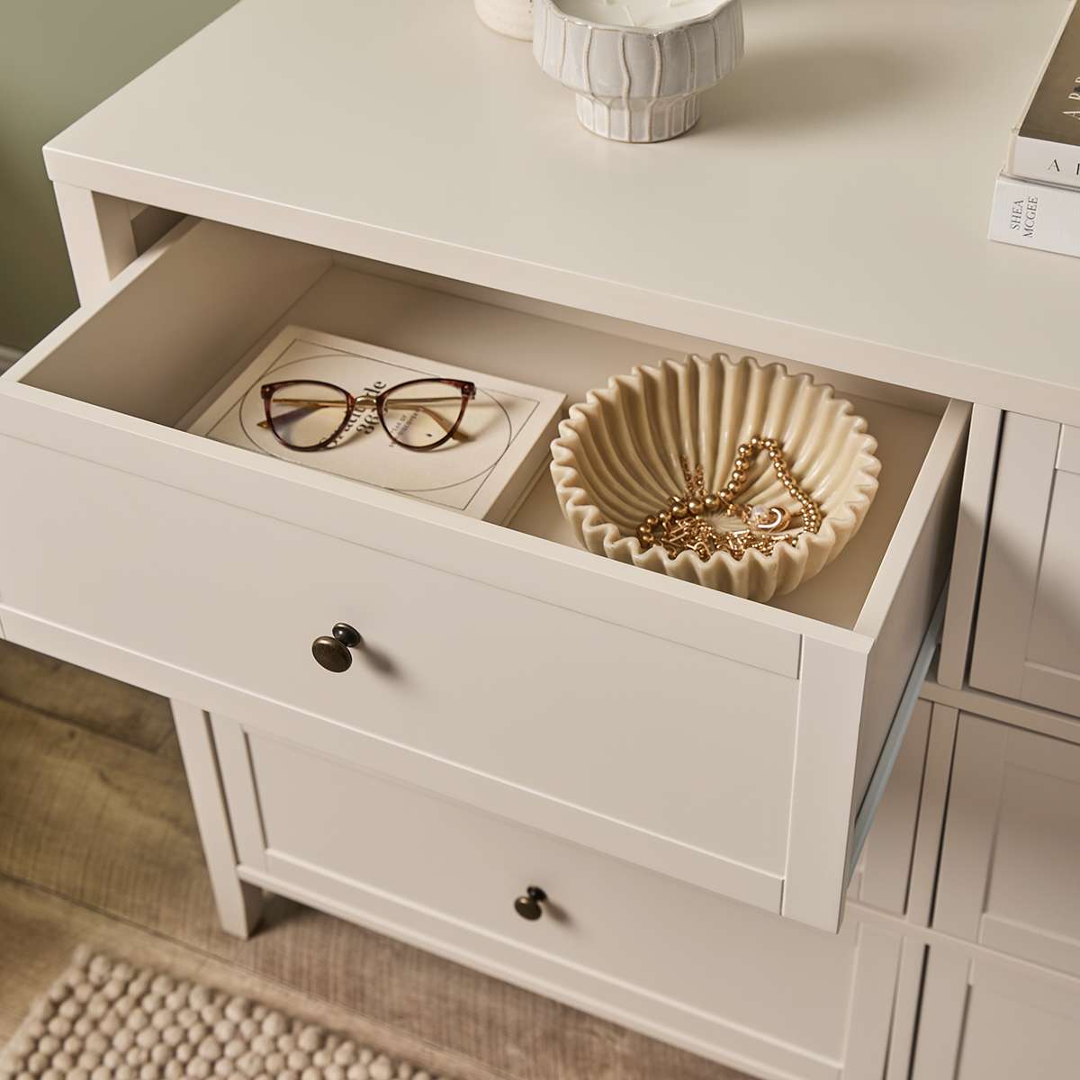 Cove Six Drawer - Beige