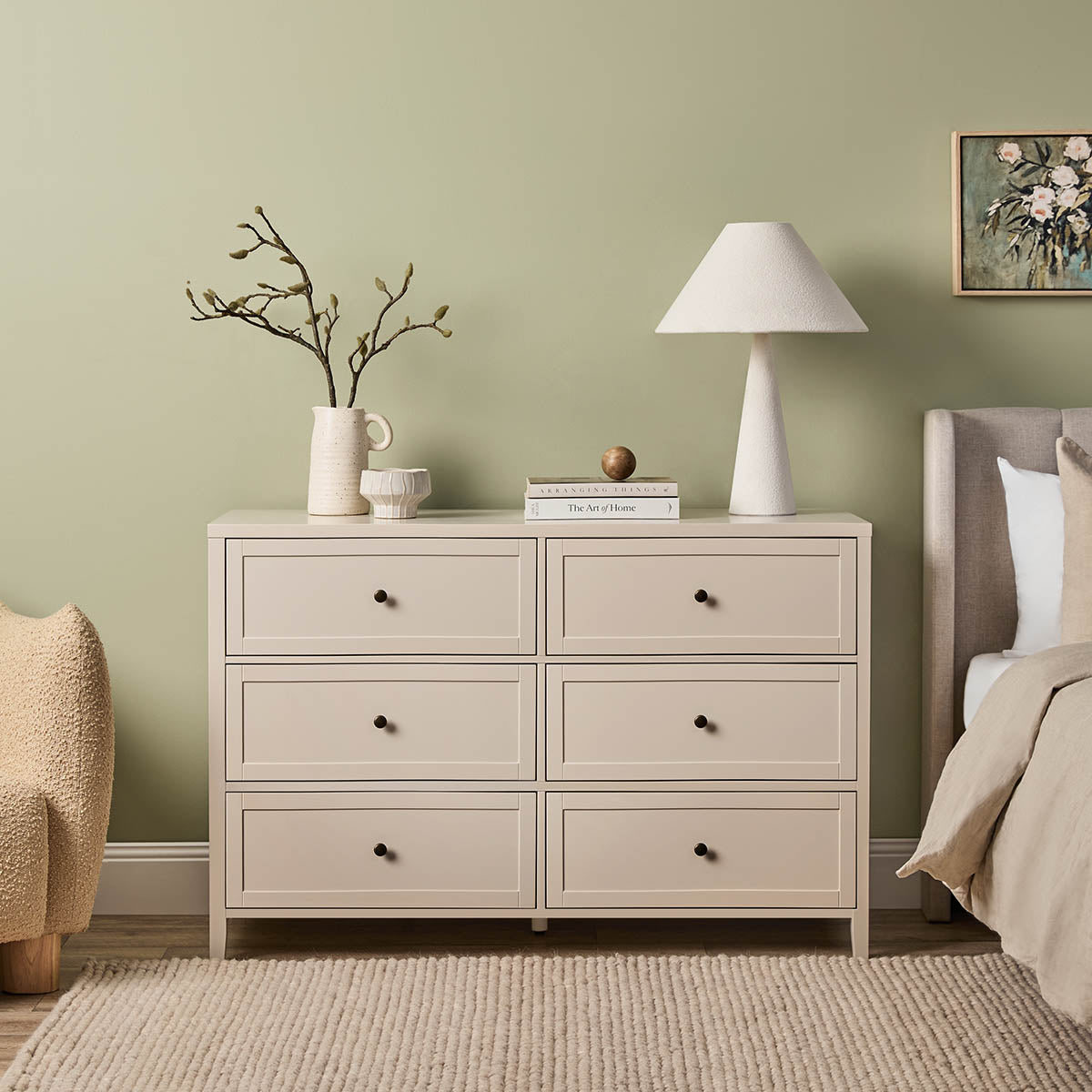 Cove Six Drawer - Beige
