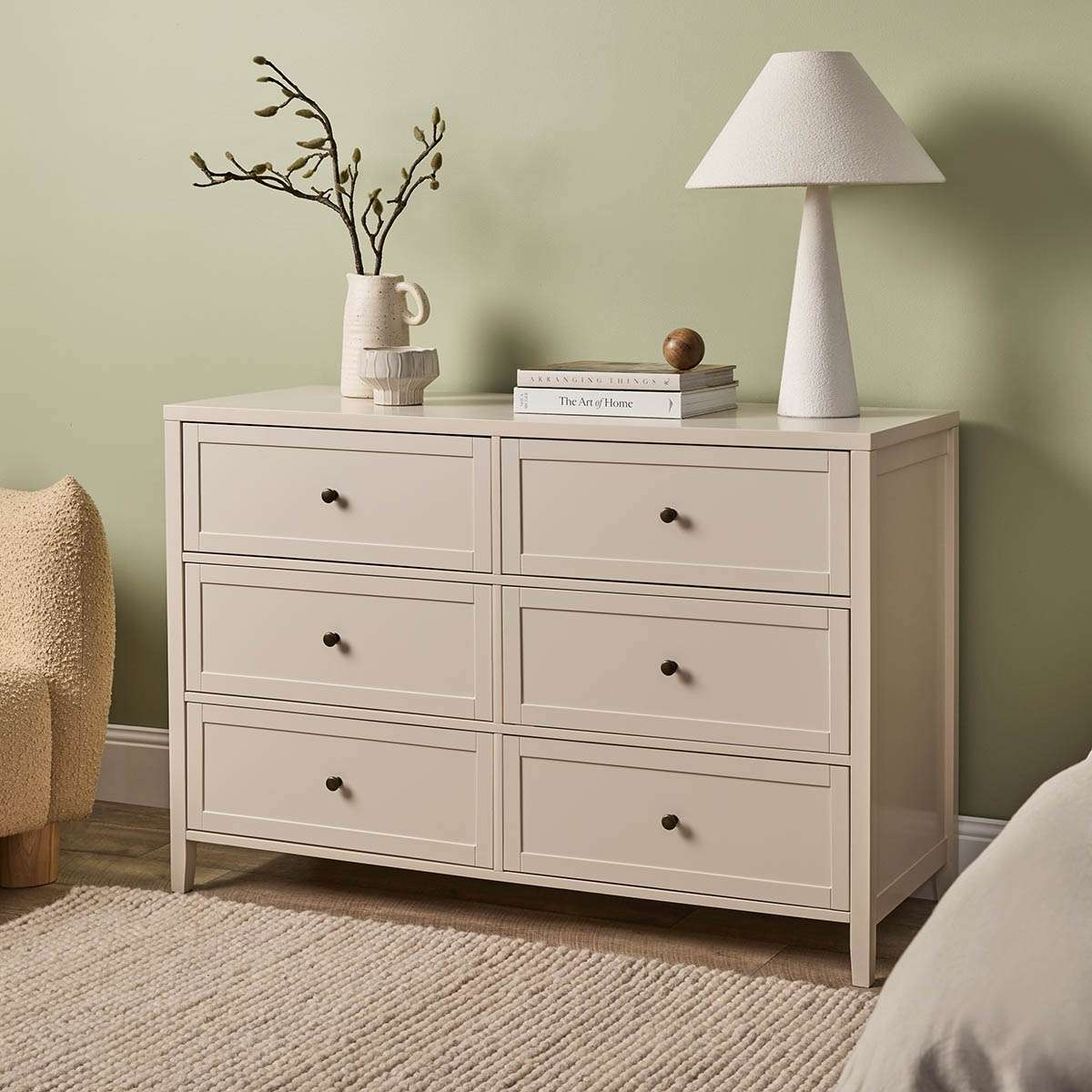 Cove Six Drawer - Beige