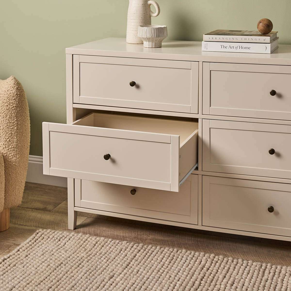 Cove Six Drawer - Beige