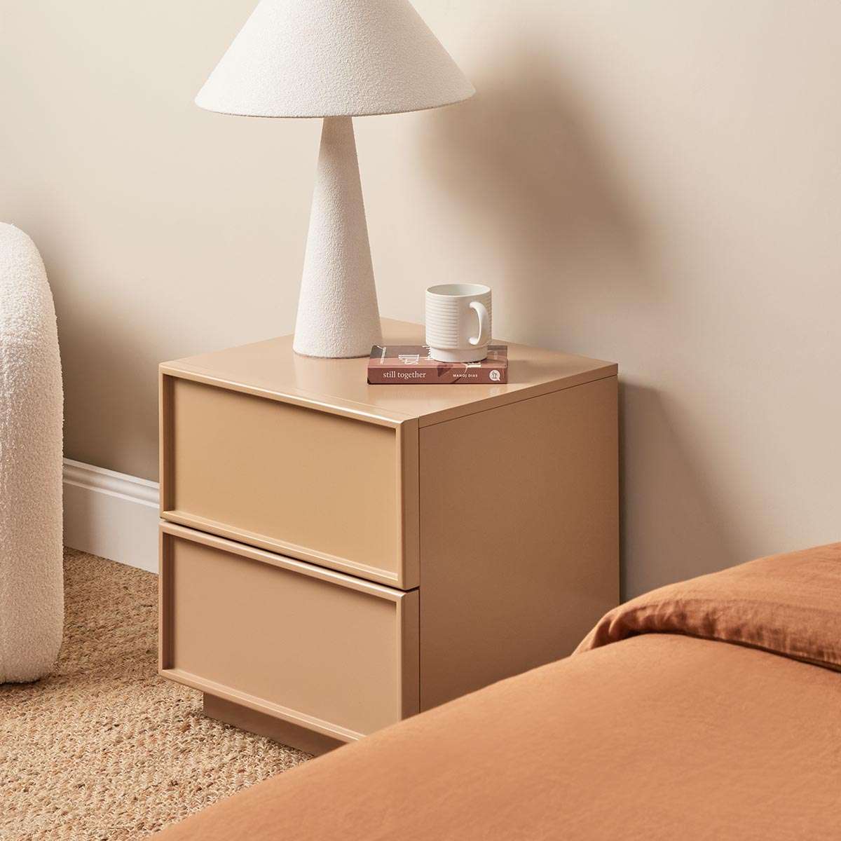Osaka Bedside Table - Camel