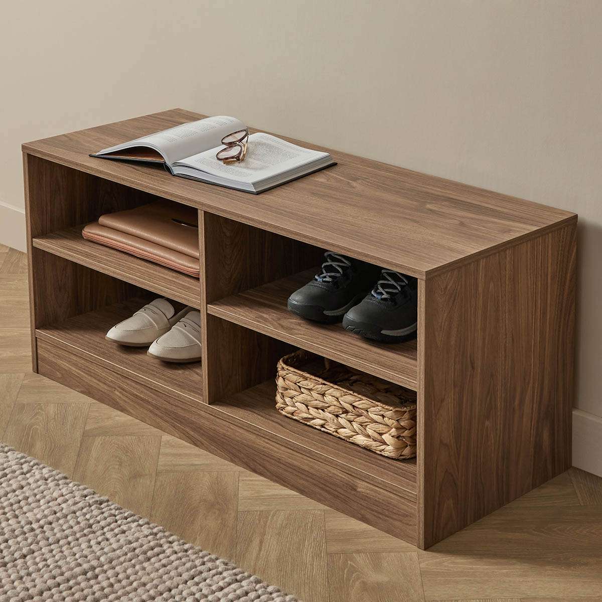 Maverick Storage Bench - Pecan | Mocka